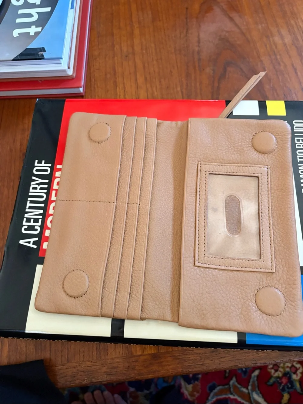 Hobo Leather Lumens Continental Wallet - Sandstorm Like New